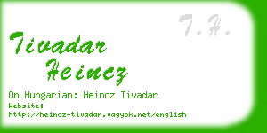 tivadar heincz business card